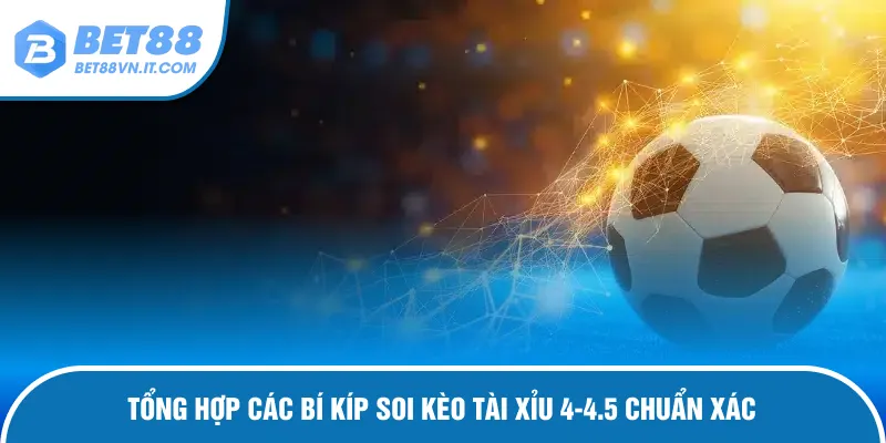 Kèo Tài Xỉu 4-4.5 Là Gì? Mẹo Chốt Siêu Lợi Nhuận Cẩm nang dự đoán kết quả tài xỉu 4-4.5